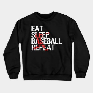 Eat Sleep Baseball Repeat Vintage Crewneck Sweatshirt